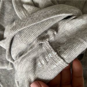 Gray ribbed long sleeve turtle shirt. Good condition.